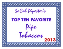 socal pipester top ten tobaccos 2013